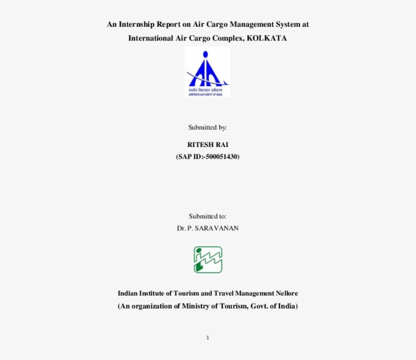 An Internship Report On Air Cargo Management System - Diagram, transparent png #9518945