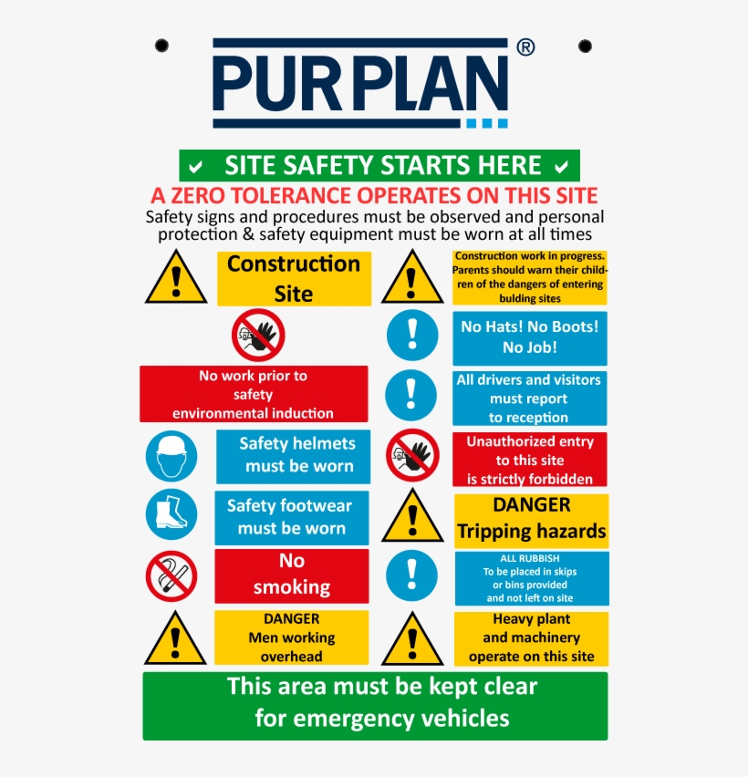 Purplan Safety - No Work Prior To Safety Induction, transparent png #9519306