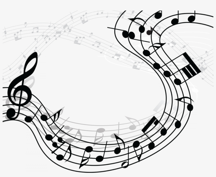 Music To Motivate - Musical Staff Transparent Background, transparent png #9519916