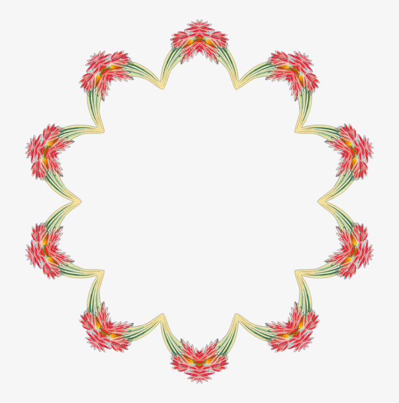 Floral Design Line - Picture Frame, transparent png #9520345