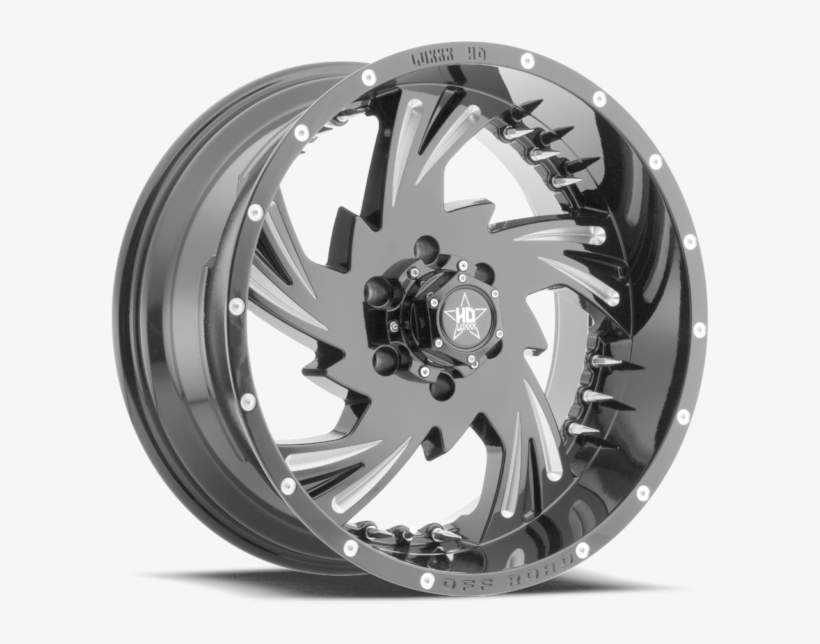 Luxxx Hd Off Road® Lux Hd 7 Wheels Rims Gloss Black - Scorpion Sc19, transparent png #9520620