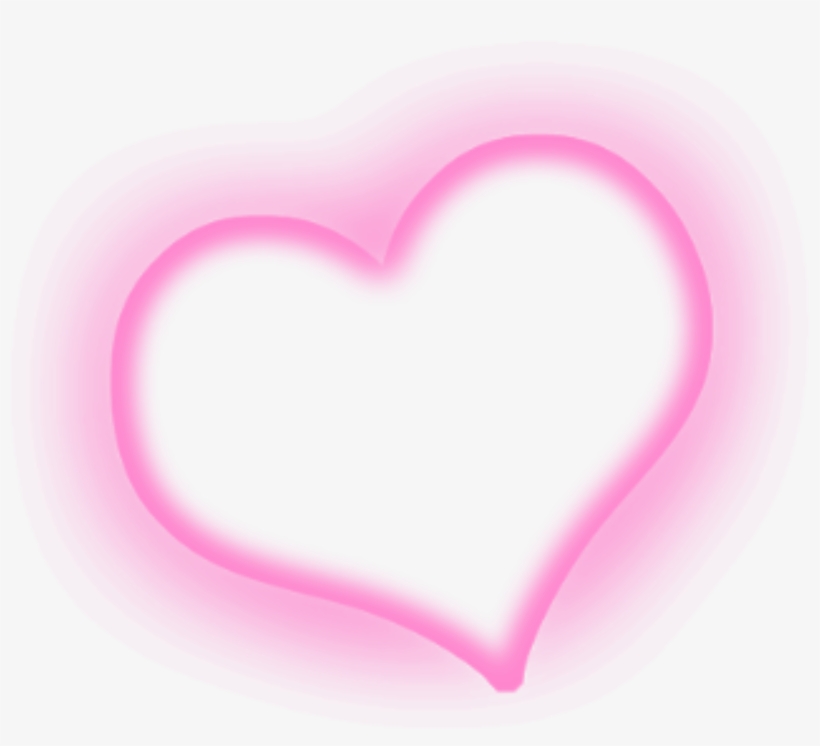 Ftestickers Heart Lighteffect Luminous Pink - Heart, transparent png #9520723