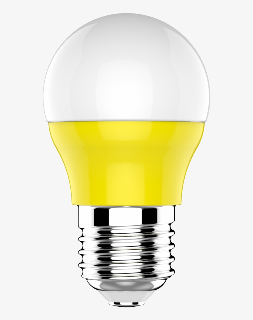 E27 Led Colour Bulb 3w Yellow - Paper Lantern, transparent png #9521040