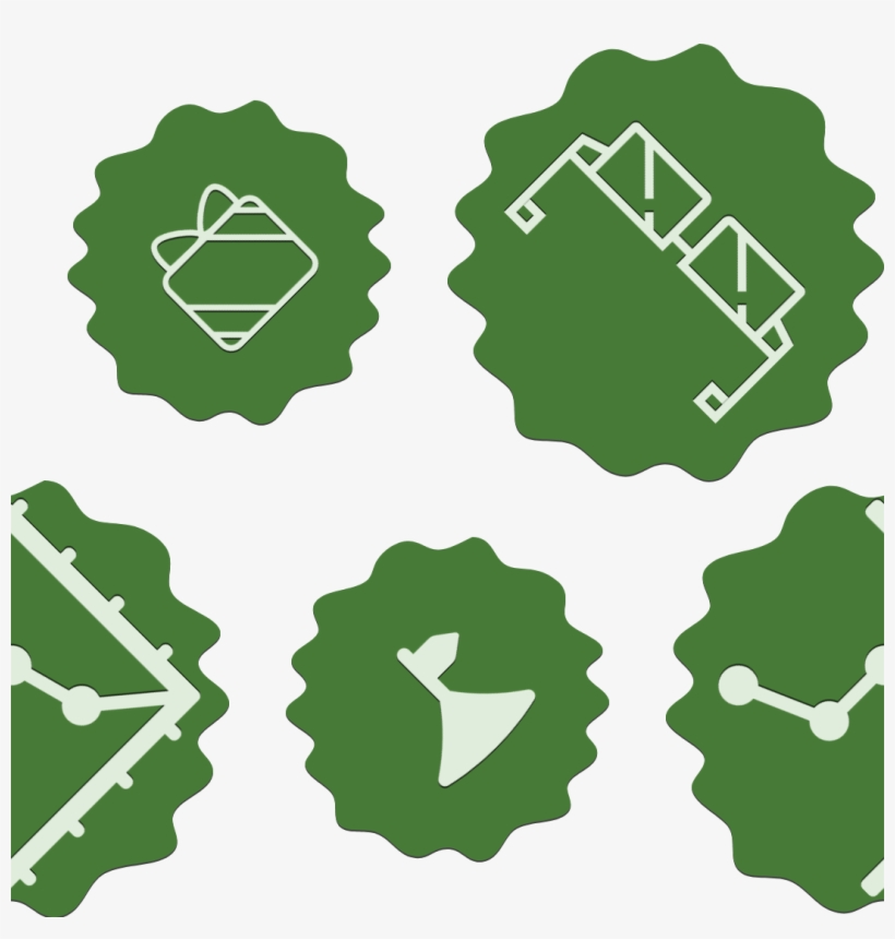 Green, Leaf, Tree, Line, Design, - Emblem, transparent png #9521098