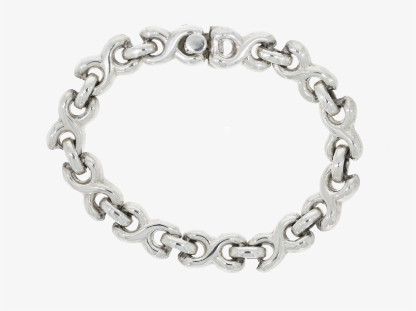 Sterling Silver Cross Design Bracelet - Chain, transparent png #9521586