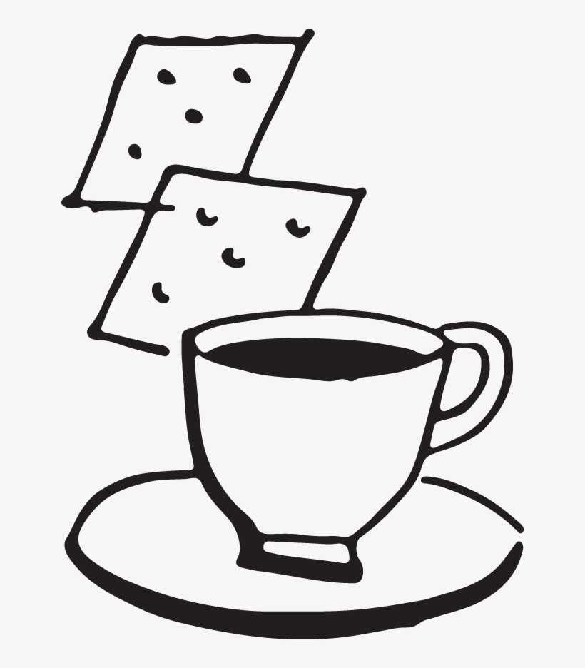 556 Tea Cup & Crackers - Clip Art, transparent png #9521870