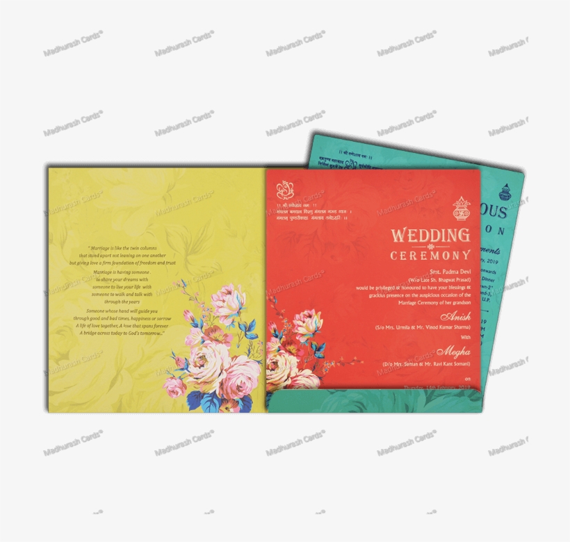 Hindu Wedding Cards - 花 素材 - Free Transparent PNG Download - PNGkey