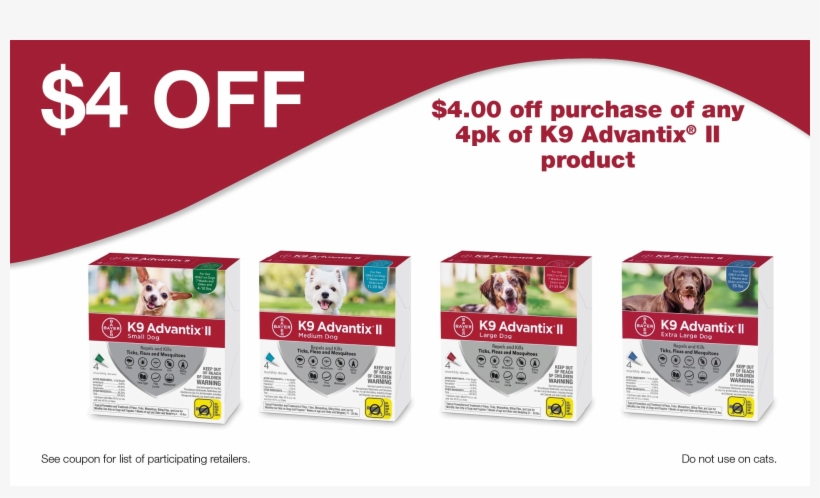 00 Off Purchase Of Any 4-pack Of K9 Advantix Ii Product - Authentic Venture Sdn Bhd, transparent png #9522400