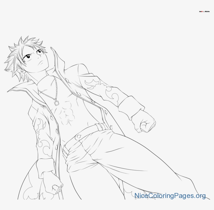 Natsu Dragneel Coloring Pages N8, transparent png #9524197