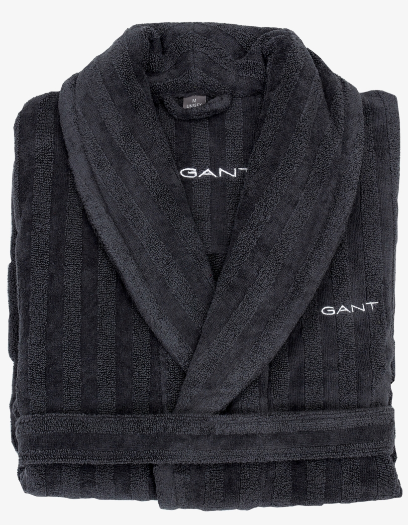 Gant Home Line Robe Grey - Gant Line Bathrobe, transparent png #9524550