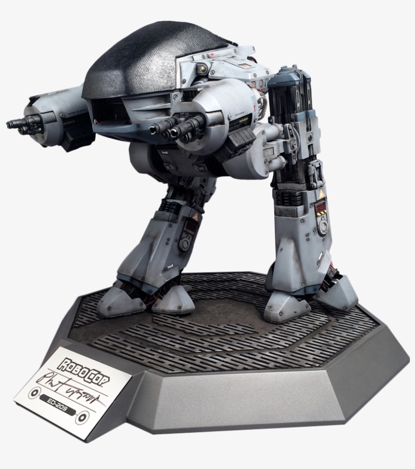 Ed-209 Screen Used Puppet Prop Replica By Phil Tippet - Robocop Ed 2 Png, transparent png #9526214