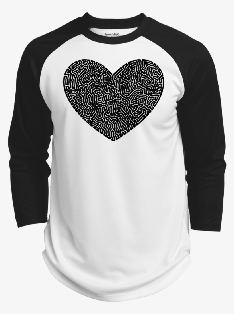Love Heart Maze Baseball Jersey - Camiseta Tigres Del Licey, transparent png #9527810