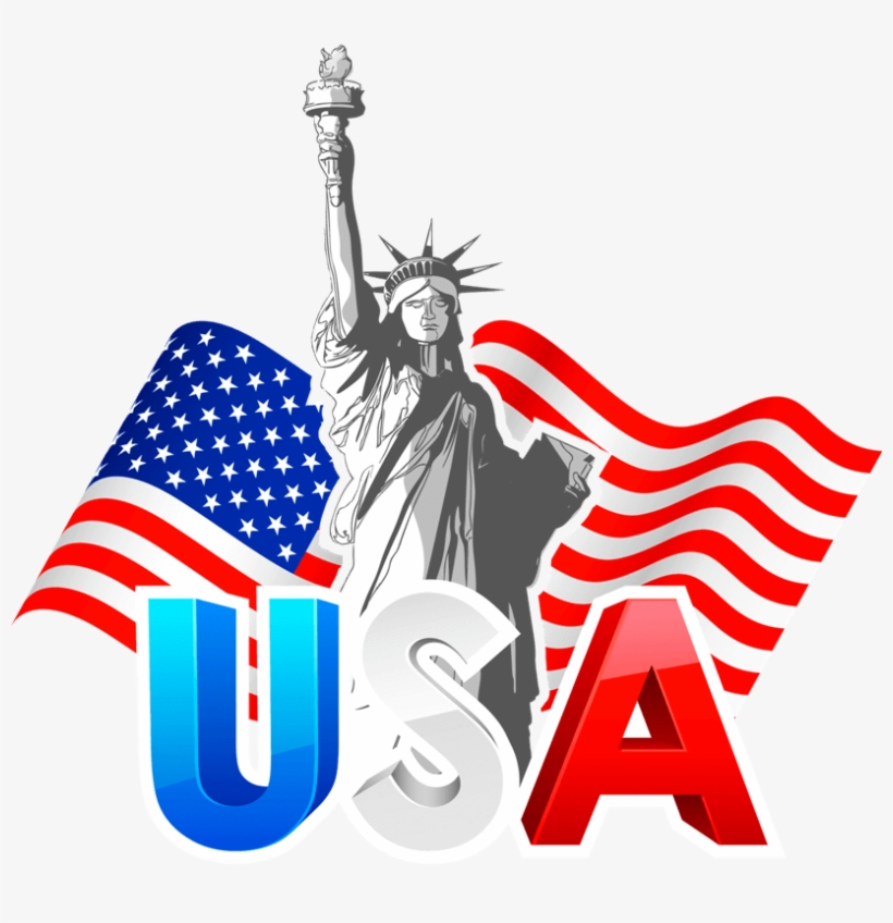 Real Estate Investment Clipart Veterans Day - Statue Of Liberty With American Flag, transparent png #9529002