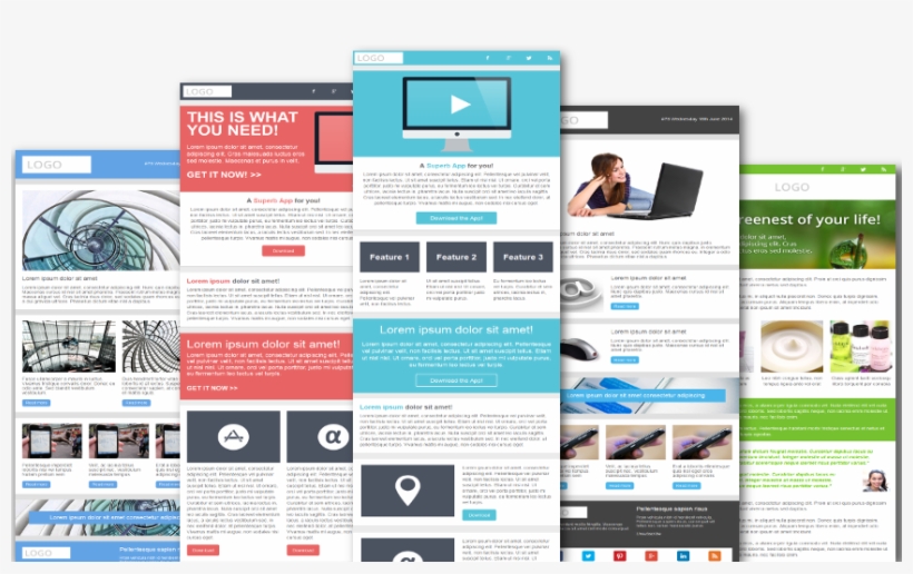 Cool Newsletter Templates Free Free Responsive Email - Best Responsive Email Templates, transparent png #9529114