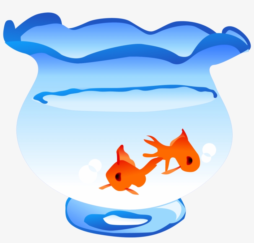 Aquarium Goldfish - Fish Tank Png Transparent Vector, transparent png #9529204