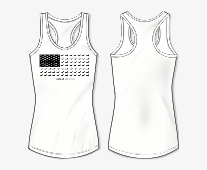 Hot Dog American Flag Tank - Sweater Vest, transparent png #9529210