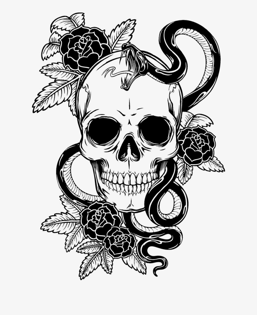 Symbolism Tattoo Venom Skull Human Free Hq Image Clipart, transparent png #9529652