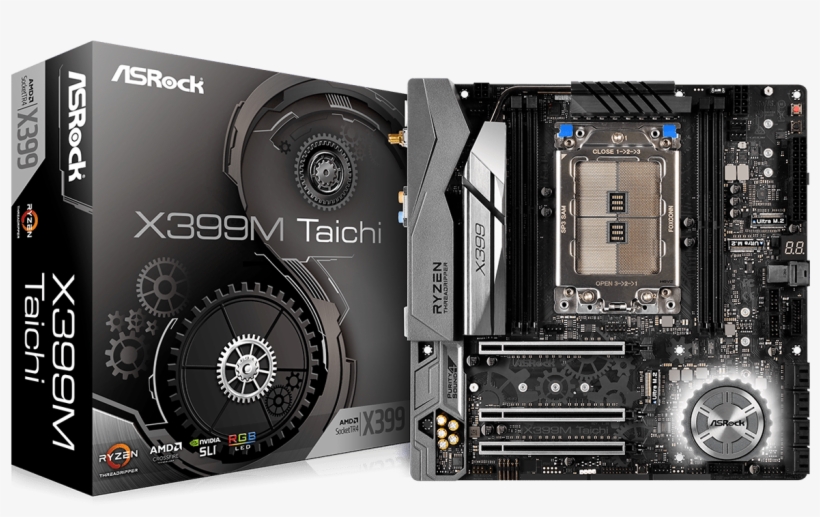 Related Asus X570 Motherboards For Next-gen Amd Ryzen - Asrock X399 Taichi Micro, transparent png #9529880