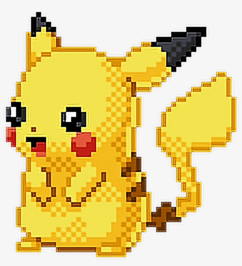 #pokemon #pikachu #pixel #art #pixelated #cute #adorable - Draw Pikachu Pixel Art, transparent png #9530167