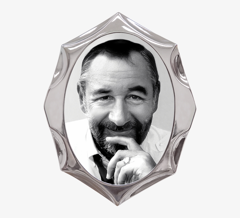 Oval Chrome Plated Frame - Monochrome, transparent png #9530233