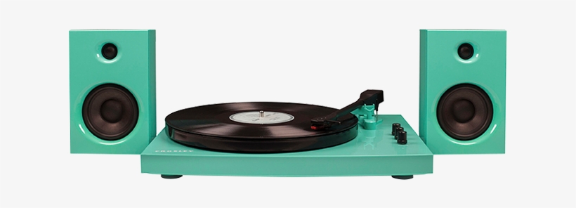 Crosley T100 Turntable System Turquoise - Crosley T100 Turntable System, transparent png #9530273