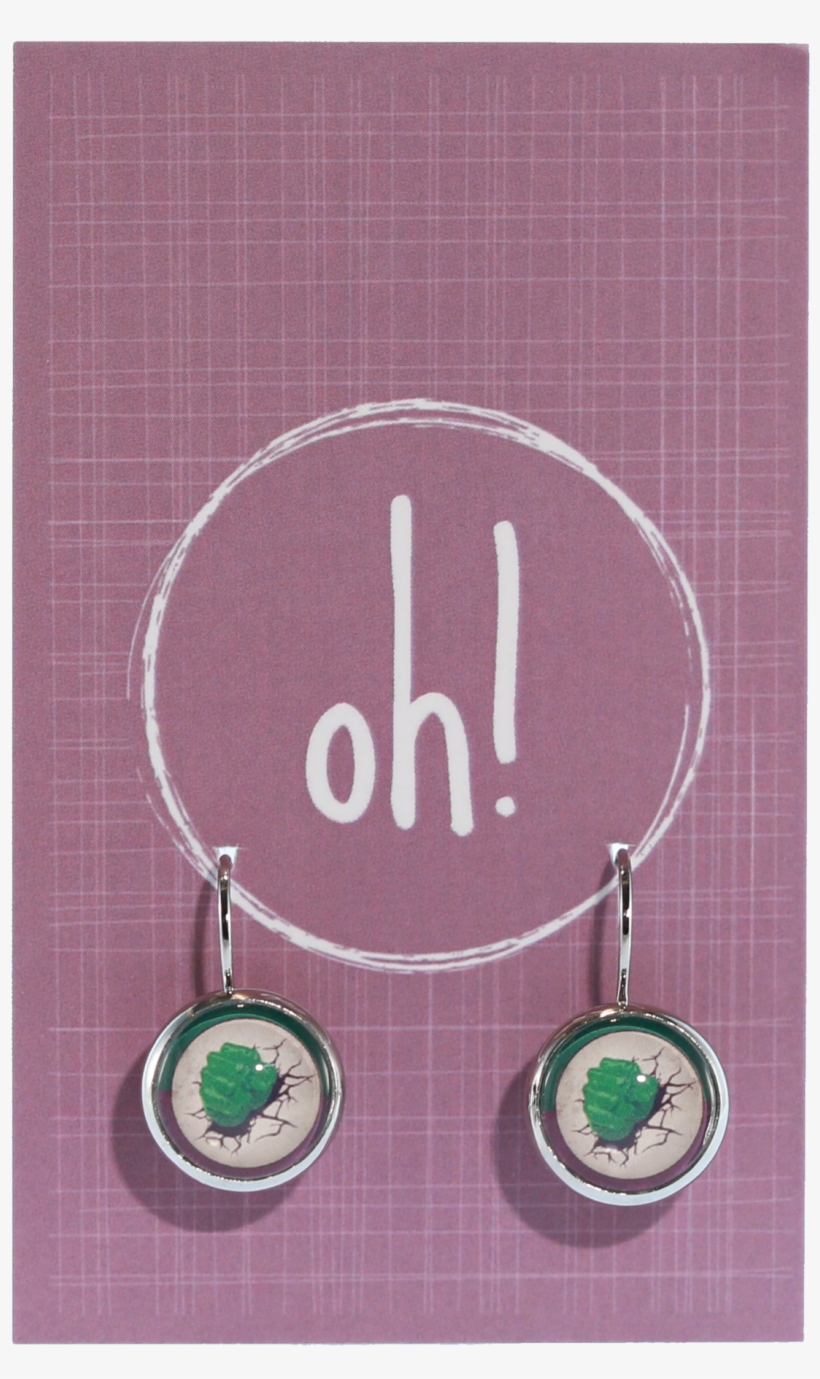 The Hulk Earrings - Earrings, transparent png #9530579