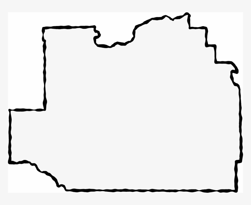 A Map Of Marion With A Black Squiggle Outline - Marion County Florida Outline, transparent png #9531422