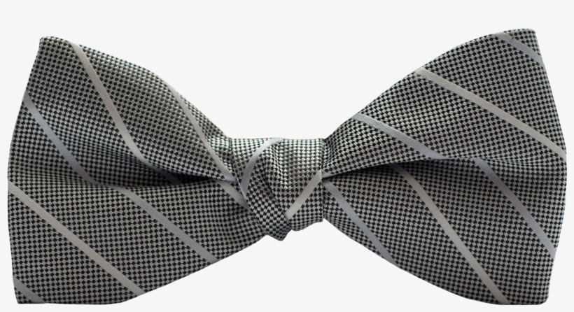 Modern Solid Platinum Bow Tie - Polka Dot, transparent png #9531528