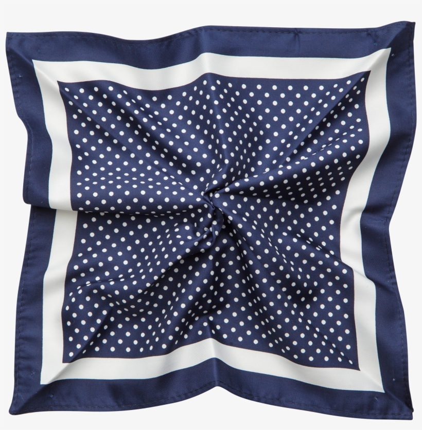 Navy Polka Dot Pocket Square - Patchwork, transparent png #9531664