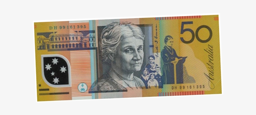 While It Was Interesting To Learn More About A Woman - 50 Dollar Australian Note, transparent png #9532119