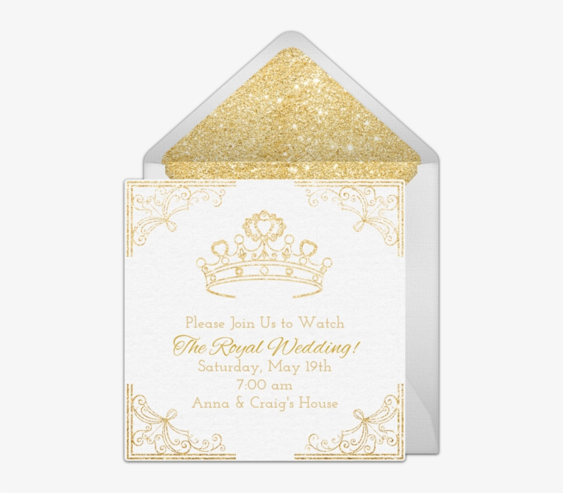 Princess Crown Online Invitation - Royal Wedding Invitations, transparent png #9532409
