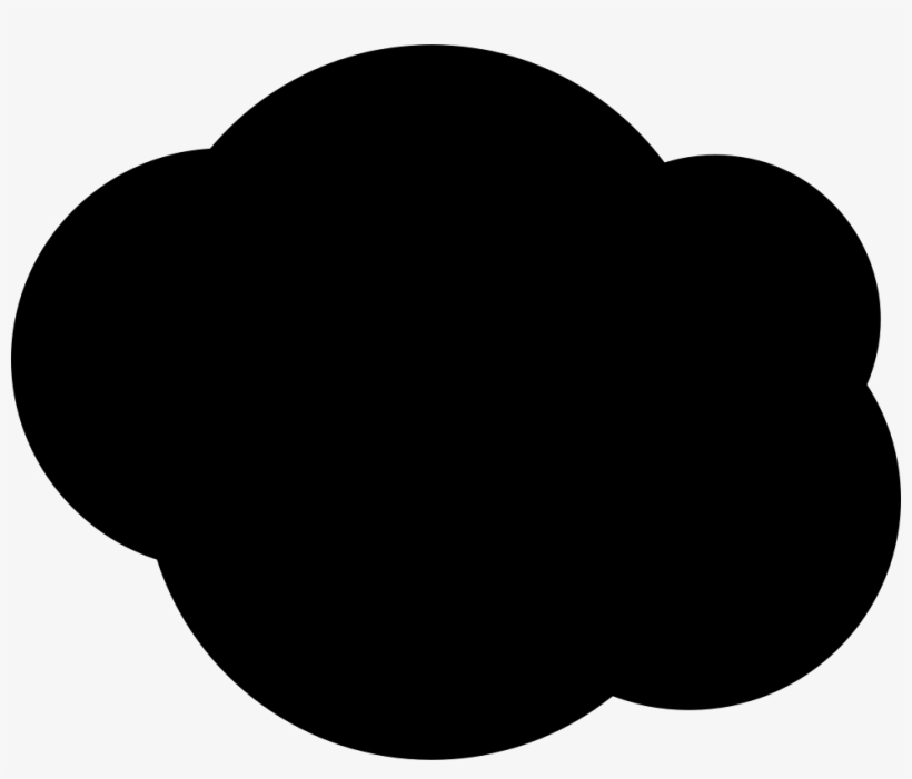Black Cloud Comments - Black Dot, transparent png #9532621