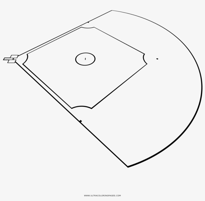 10 Baseball Diamond Coloring - Cd Mostoles, transparent png #9532807