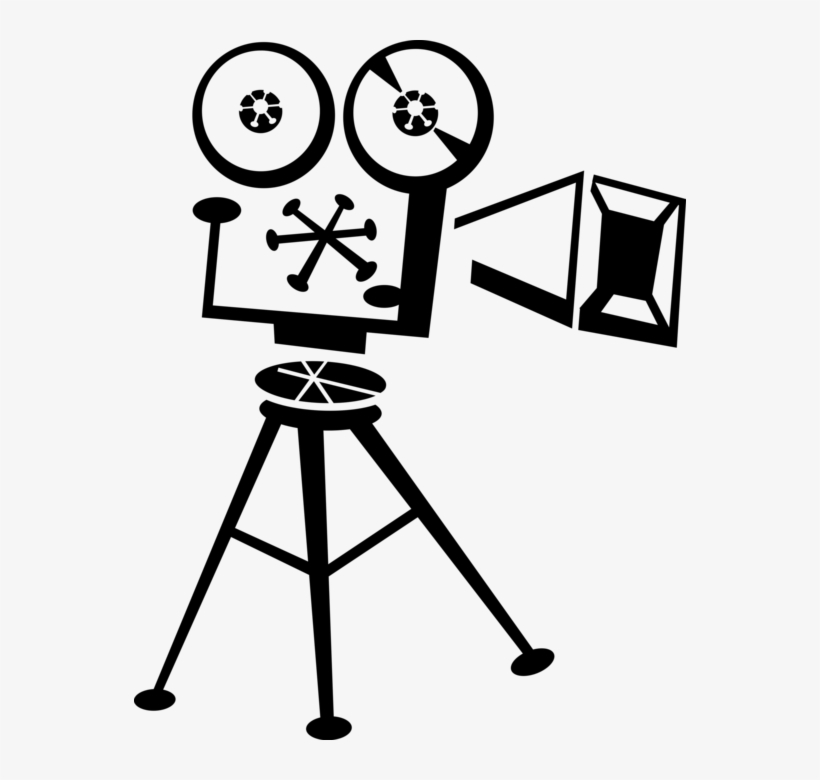 Vector Illustration Of Hollywood Cinematic Motion Picture, transparent png #9533499