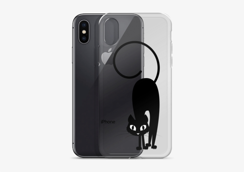 Download New 2018 Cute Cat Custom Print Iphone Case Halloween Clear Case Mockup Free Free Transparent Png Download Pngkey