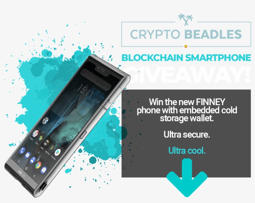 Cryptobeadles Holding A Finney ™ Phone Giveaway - Feature Phone, transparent png #9534682