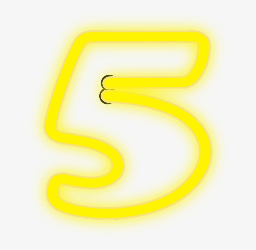 Numeros En Colores Neon, transparent png #9534764