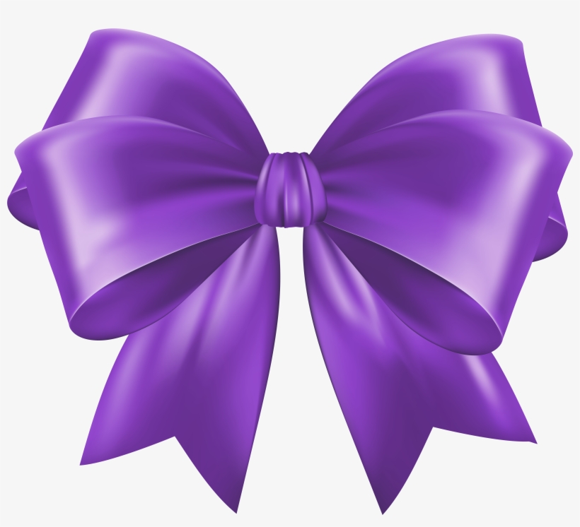 Bow Purple Clip Art Deco Image, transparent png #9534767