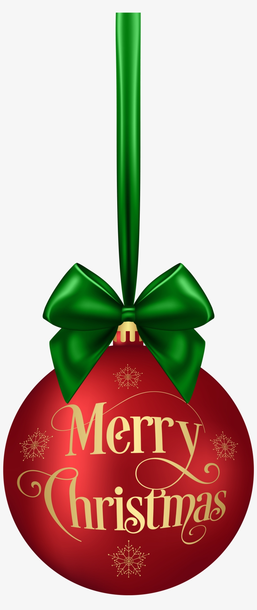 Merry Christmas Ball Red Clip Art Deco Image - Gift Wrapping, transparent png #9534851