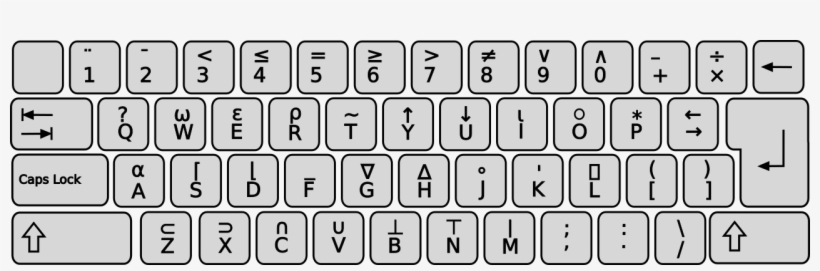 Math Symbols Keyboard - Keyboard With Math Symbols, transparent png #9535104