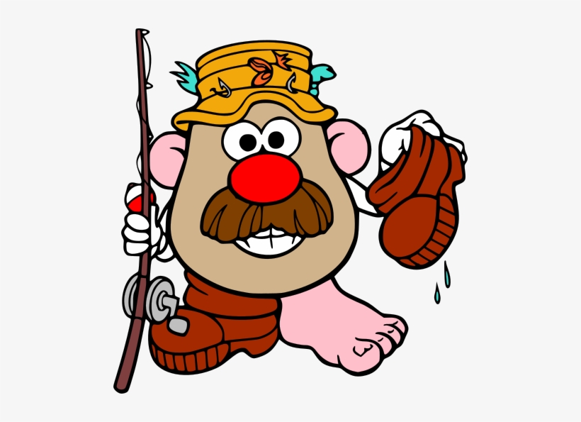 Mr Potato Head Fishing1 - Mr Potato Head, transparent png #9535669