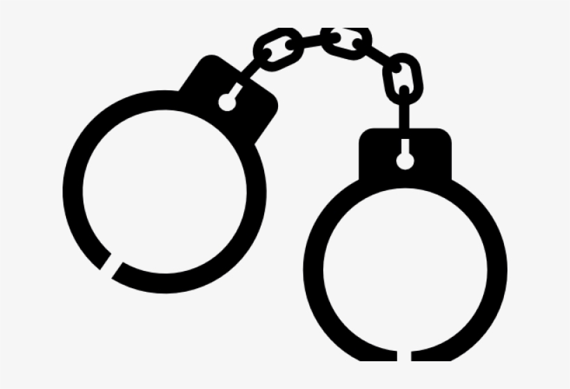 Chain Clipart Handcuff - Handcuffs Clipart, transparent png #9535989