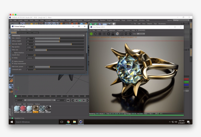 Octane Path Tracing Settings, transparent png #9537524