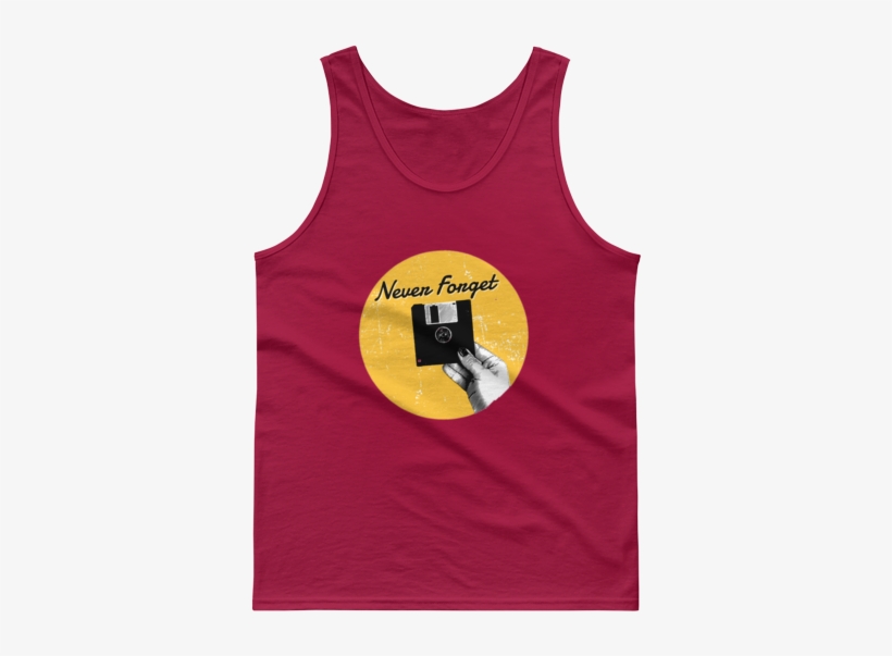 Never Forget The Floppy Disc Graphic Tank Top • Deliriousthreads - Active Tank, transparent png #9537803