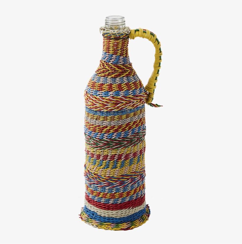Vintage Woven Flask - Water Bottle, transparent png #9537805