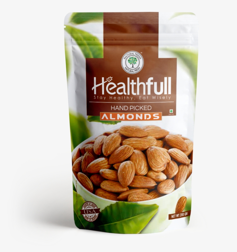 Homesuper Food Nuts Plain Almond - Almond, transparent png #9537842