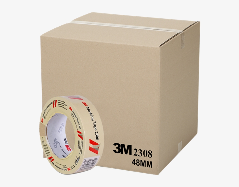 3m Amt Automotive Masking Tape 48mm X 50m 2308 - Box, transparent png #9538067