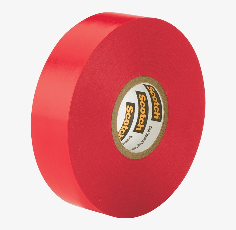 Tape Electrical Red 3m 33 - Isolasi 3m Tape Scotch 35, transparent png #9538501