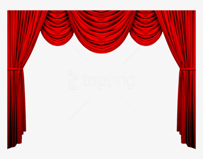 Free Png Images - Red Curtain Transparent Background, transparent png #9538605