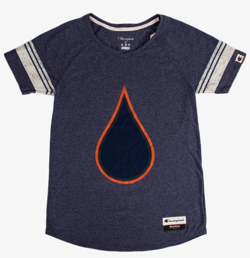 Picture Of Women's Varsity Oil Drop T-shirt - Active Shirt, transparent png #9538823